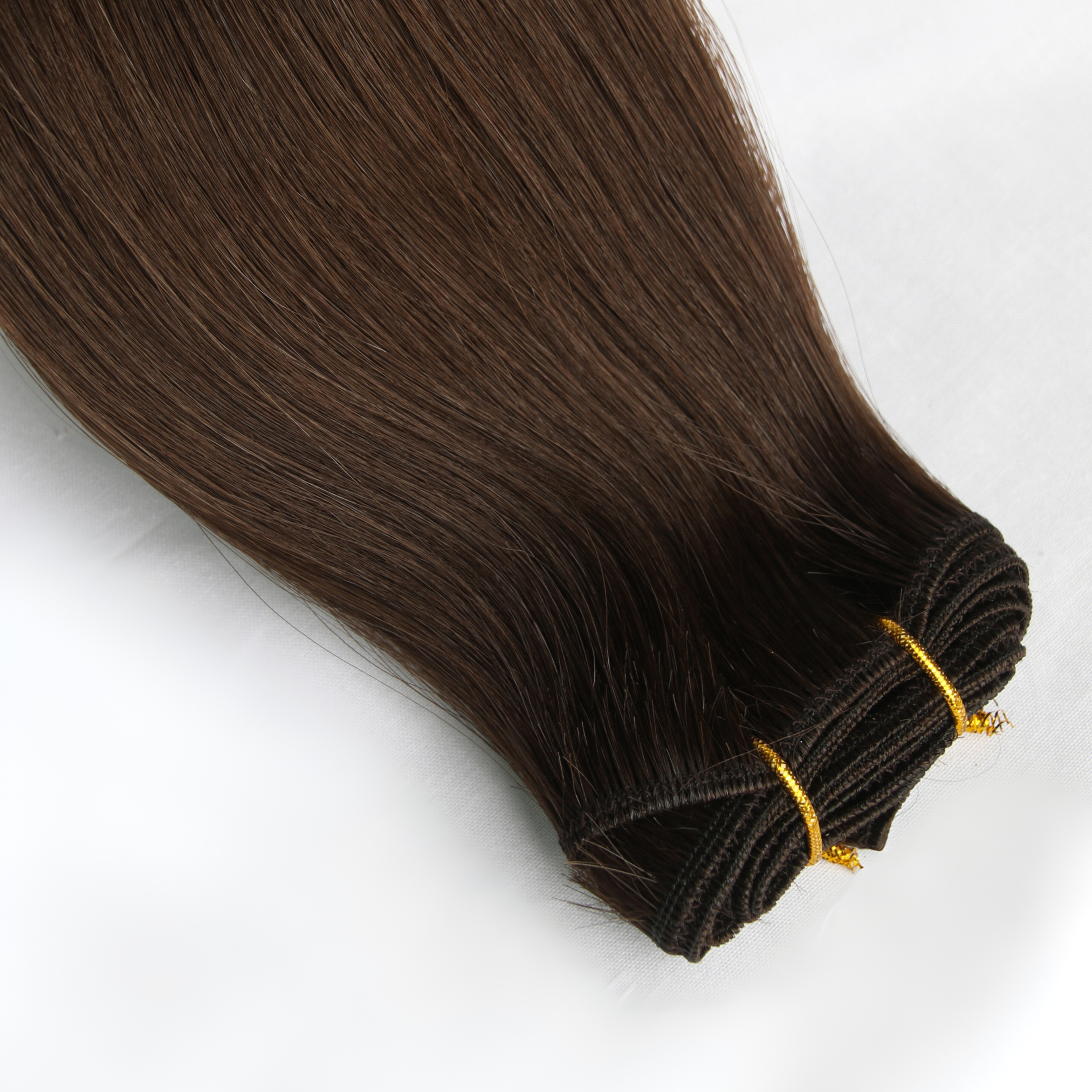 #2 Darkest Brown Weft 16" Remy Wefts - Image 2