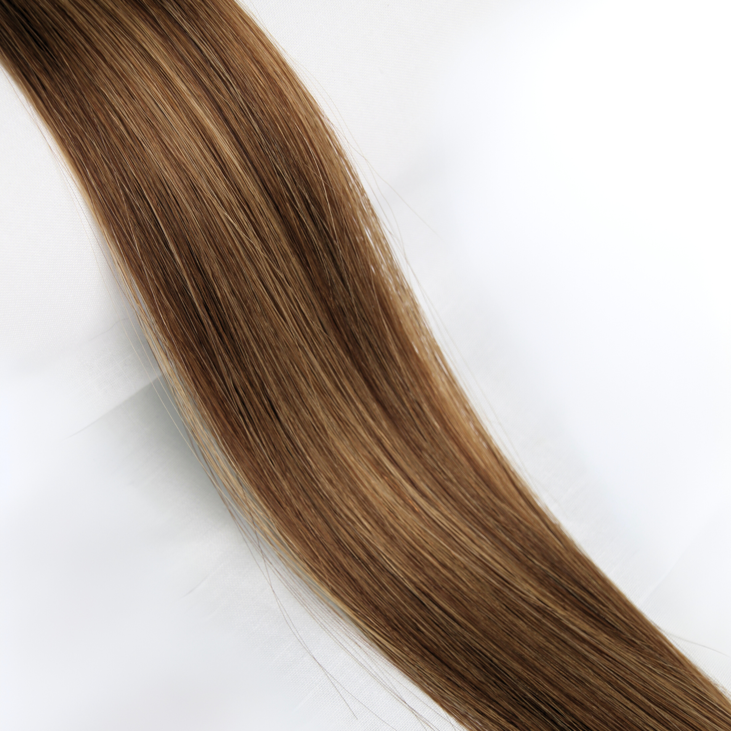 dark brown and dark blonde nano tips