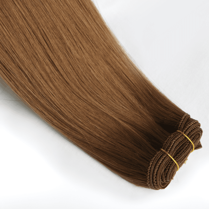 5 light brown weft