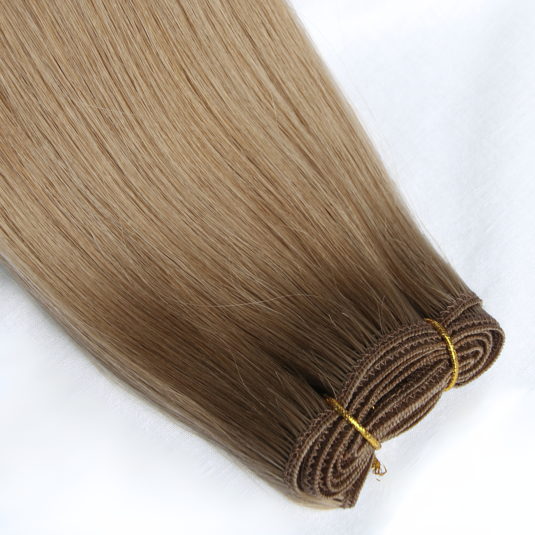 #7A Dark Ash Blonde 16" Remy Wefts - Image 2
