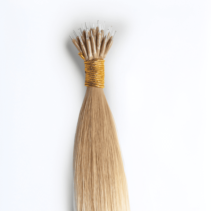 Rooted Lightest Blonde and Dark Ash Blonde nano tips