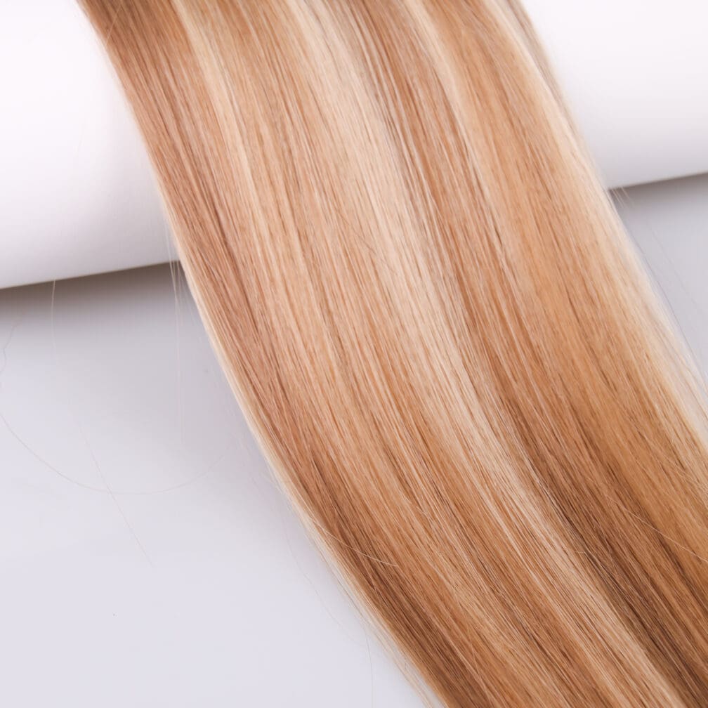 #16/7A Creamy Blonde and Dark Ash Blonde 16" Slim Ultra Remy Wefts - Image 2
