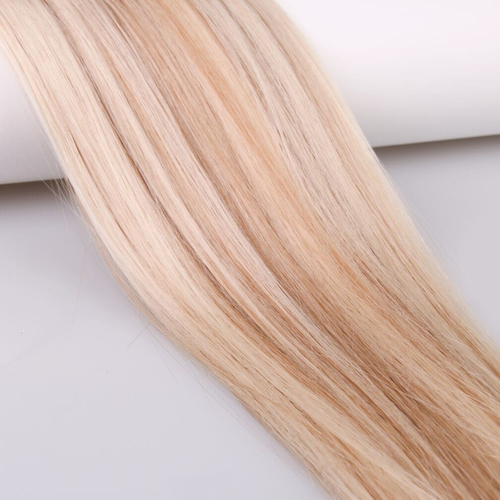 #613/7A Lightest Blonde and Dark Ash Blonde 16" Slim Ultra Remy Wefts - Image 2