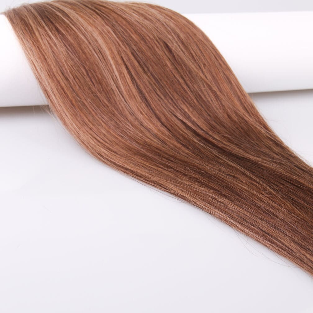 #3/7A Dark Brown and Light Ash Brown 16" Slim Ultra Remy Wefts - Image 2
