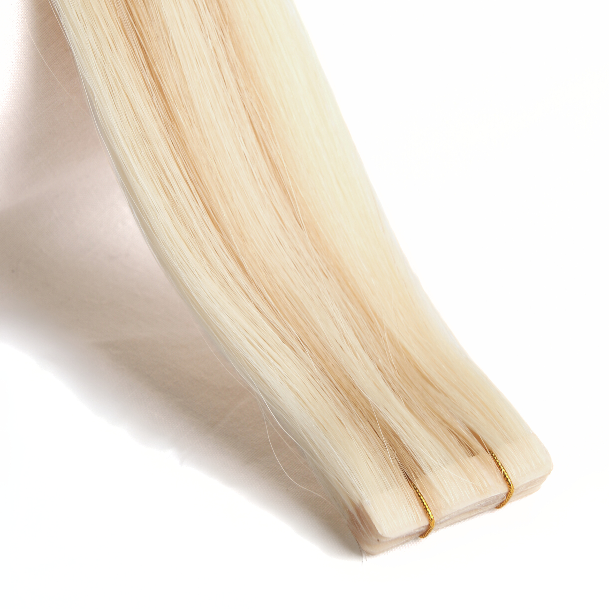 #613/27 Lightest Blonde and Golden Blonde 20" Remy Invisible Tapes - Image 2