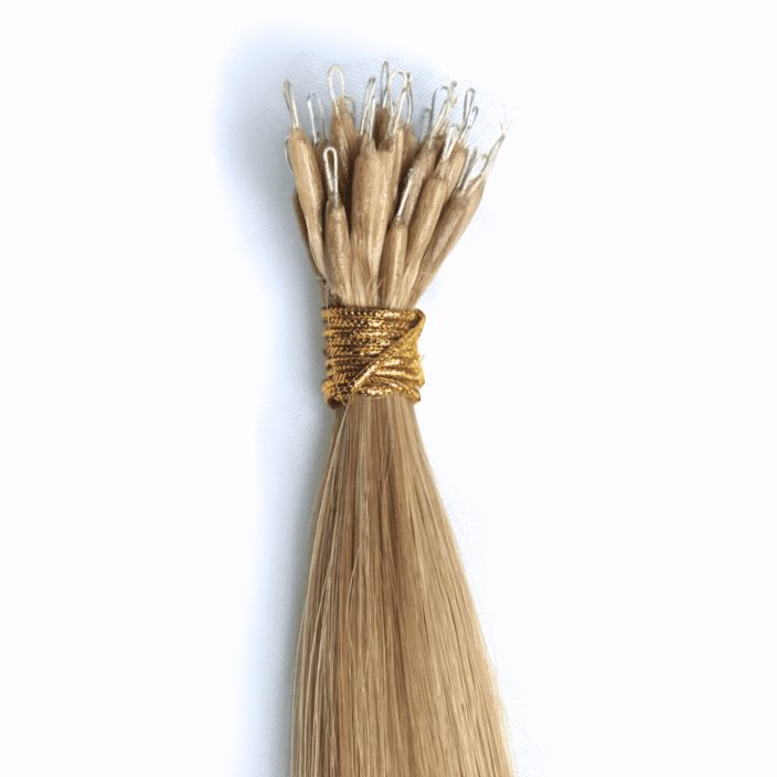 creamy blonde and dark ash blonde nano tips