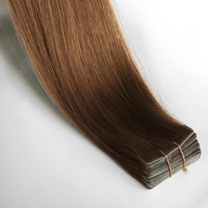 medium dark brown tapes