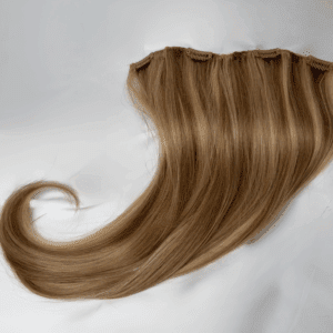 #16/7A Creamy Blonde and Dark Ash Blonde 20/21” – Remy Weft Extensions 60g with clips added