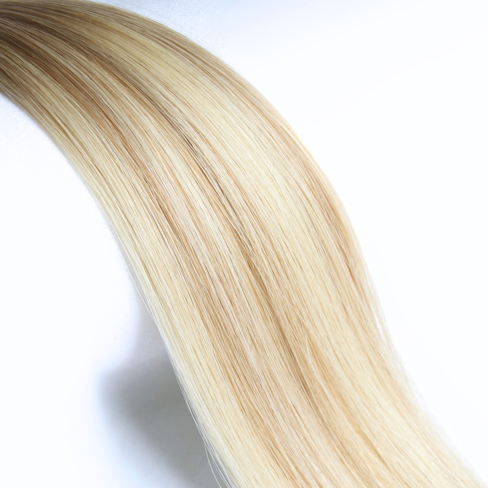 #R613/7A/7A Rooted Lightest Blonde and Dark Ash Blonde 20″ Slim Ultra Remy Weft